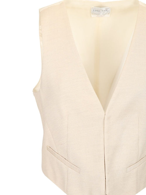 V-neck Wool Viscose Vest - Image 3