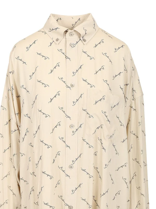 All-Over Logo Cocoon Shirt - Image 4