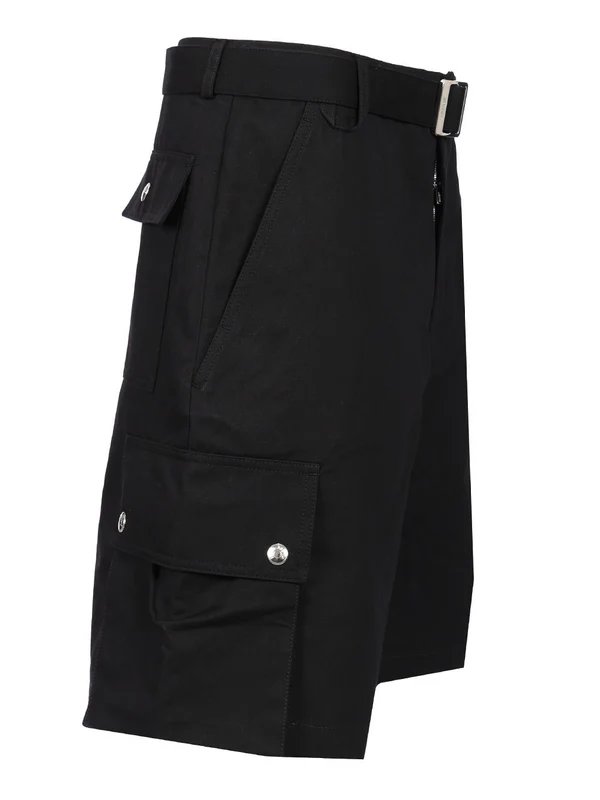 Belted Cargo Bermuda Shorts - Image 3