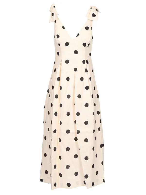 Crush Polka Dot Pattern Dress - Image 5