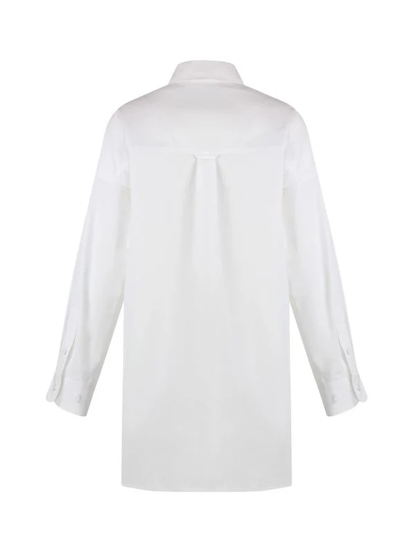 Collar Logo Cotton Shirt - Image 2