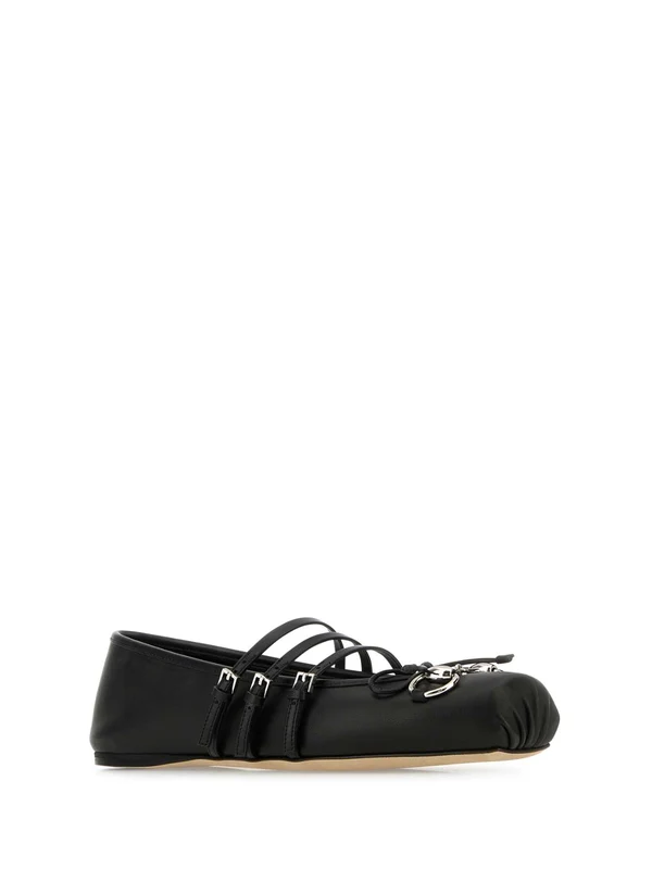 Horsebit Leather Flat Shoes - Image 4