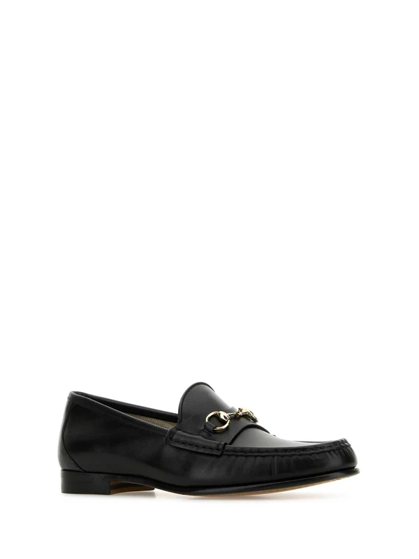 Horsebit Buckle Detail Leather Loafer - Image 2