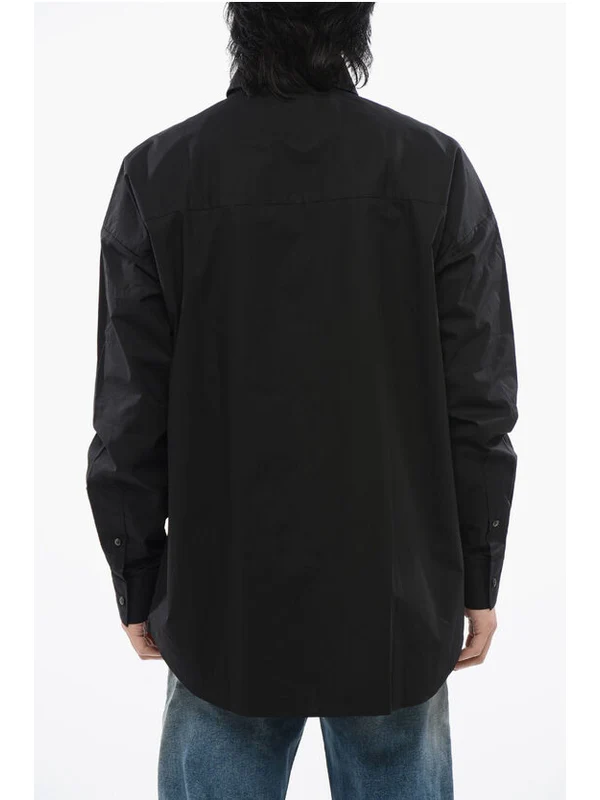 Cotton Poplin S-DOUBLY-PLAIN Shirt with Tone on Tone Embroid Shirts - Image 2