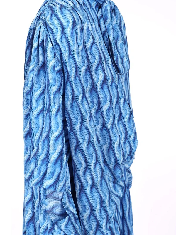 Plaited Knit Printed Dress - Image 5