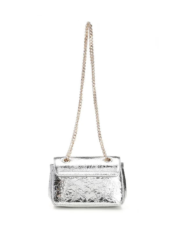 Small Crinkle Leather Crossbody Bag - Image 3
