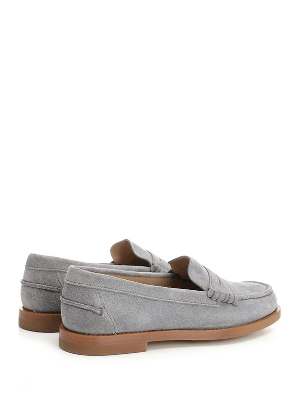 Embossed Logo Suede Loafers - Image 3