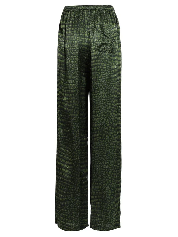 Silk Satin Pajama Pants - Image 2