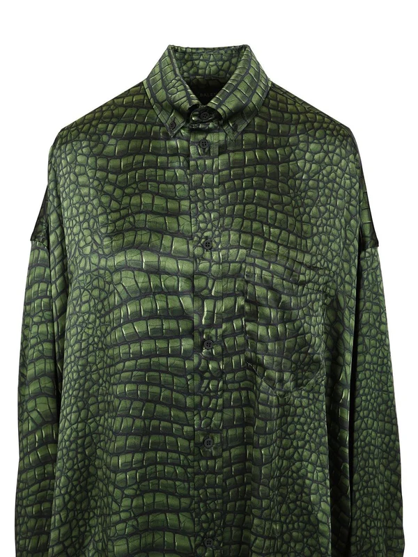 Cocoon Silk Satin Shirt - Image 4