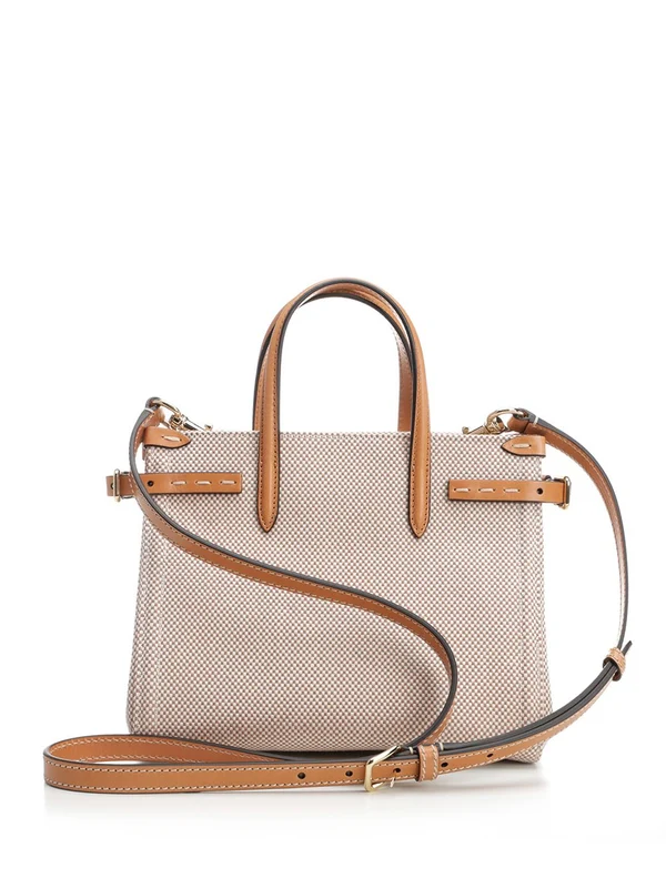 Antibes Small Leather Tote Bag - Image 3