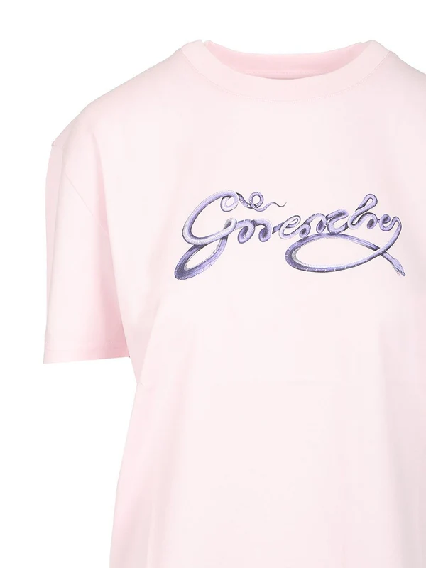 Logo Printed Cotton Short Sleeve T-shirt - Image 3