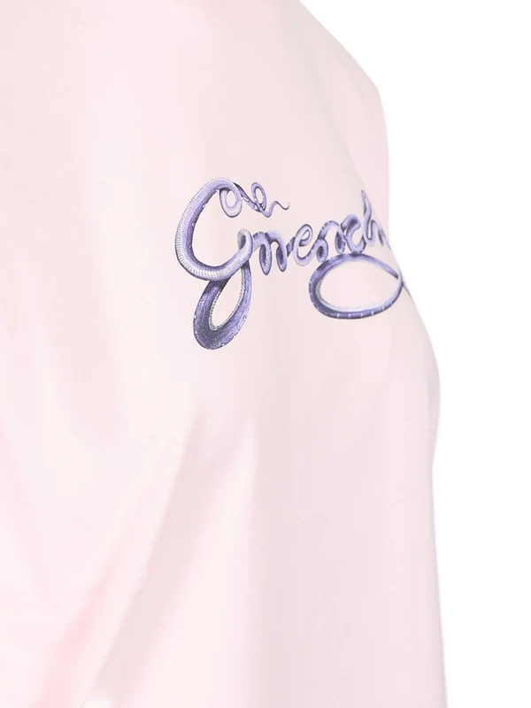 Logo Printed Cotton Short Sleeve T-shirt - Image 4
