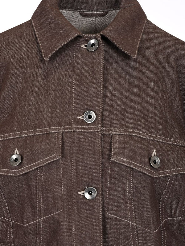 Crop Denim Jacket - Image 4