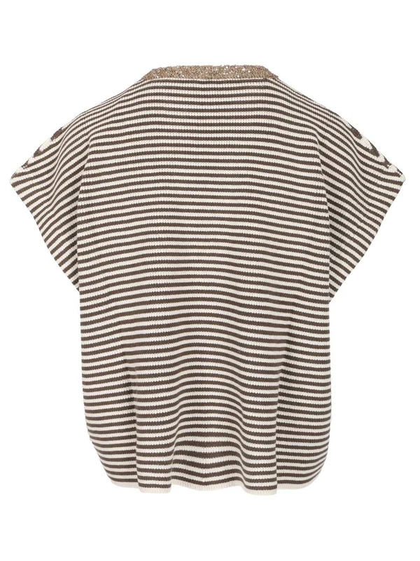 Striped Knit T-Shirt - Image 2