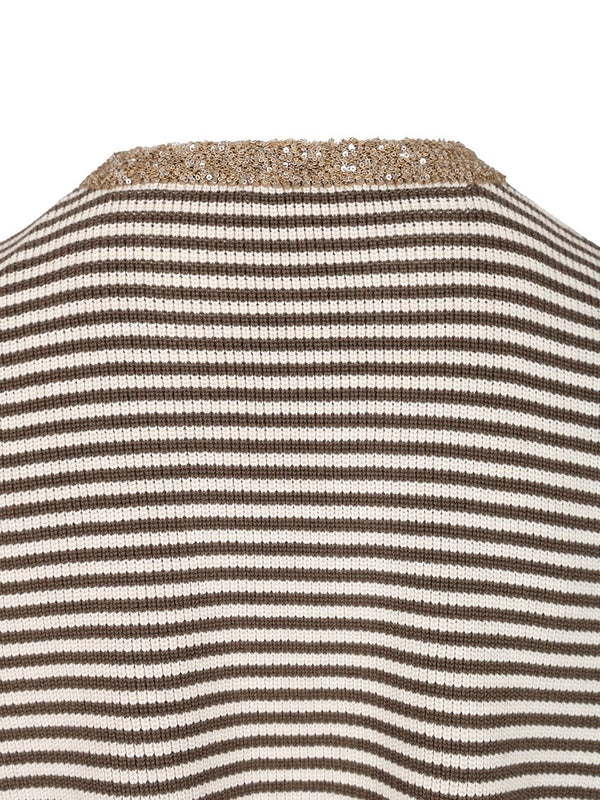Striped Knit T-Shirt - Image 5
