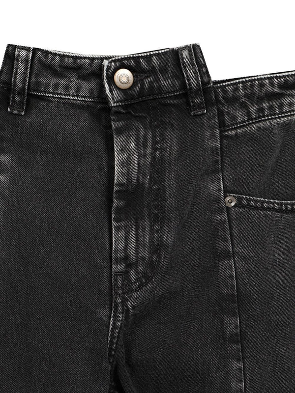 Decortique Wide Denim Pants - Image 3