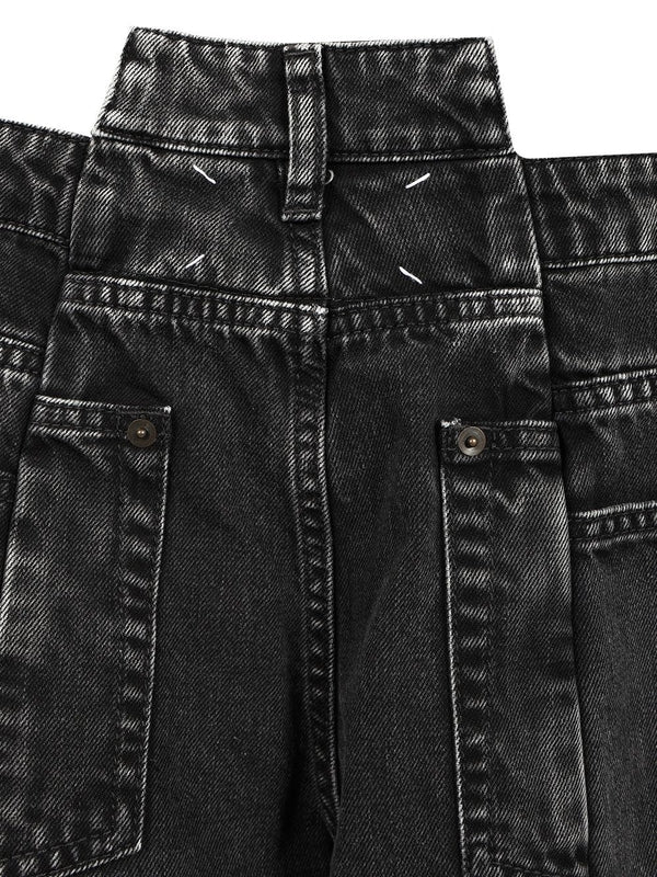 Decortique Wide Denim Pants - Image 4