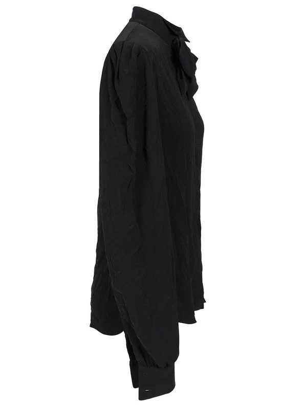 Bow Crepe Blouse - Image 3