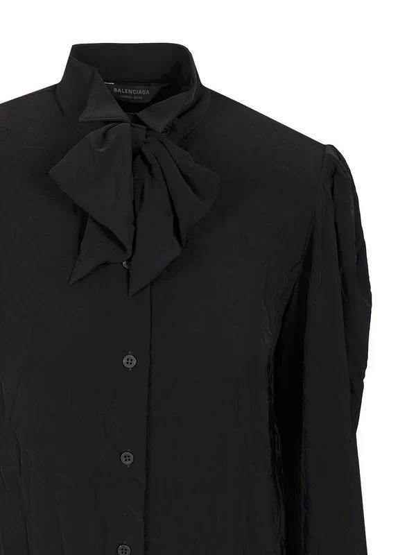 Bow Crepe Blouse - Image 4