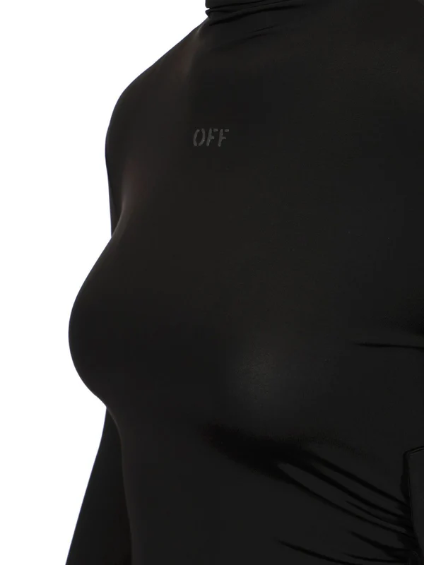 Asymmetric Drape Long-Sleeve Top - Image 4