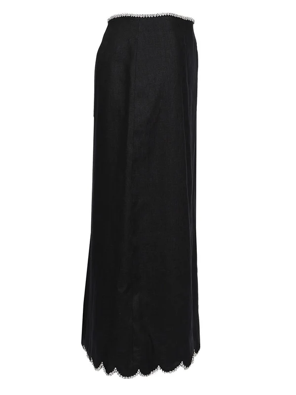 CRUSH Linen Midi Skirt - Image 3