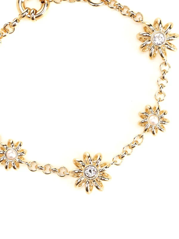 MECHANICAL Flower Gold-Tone Bracelet - Image 3
