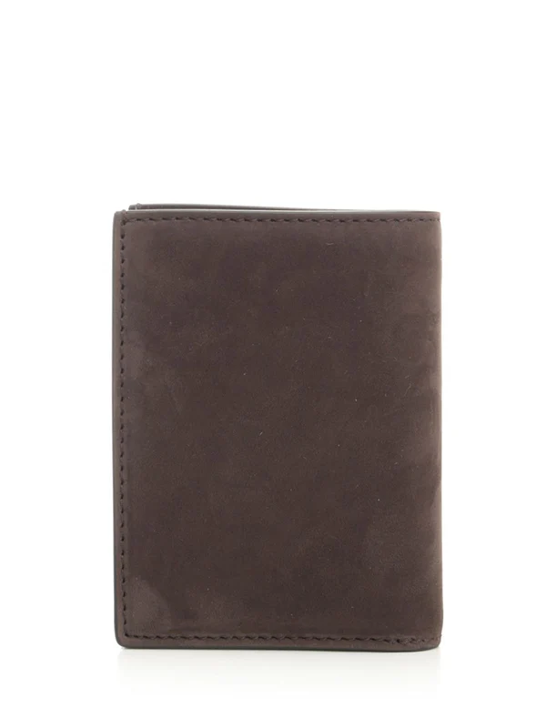 Nubuck T-line Leather Card Wallet - Image 3