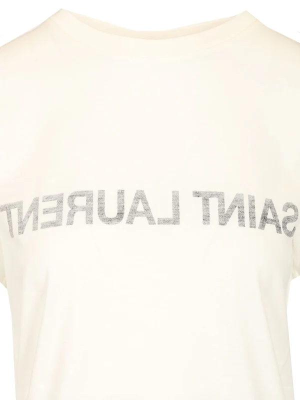 Reverse Logo Cotton Short-sleeve T-shirt - Image 3