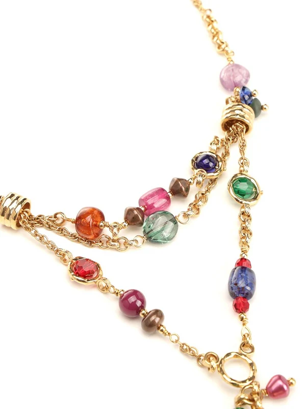 Pompom Multi-turn Necklace - Image 3