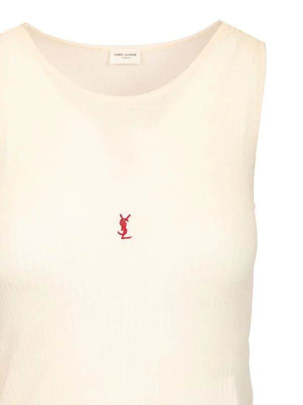 Semi-sheer Wool Sleeveless Top - Image 3
