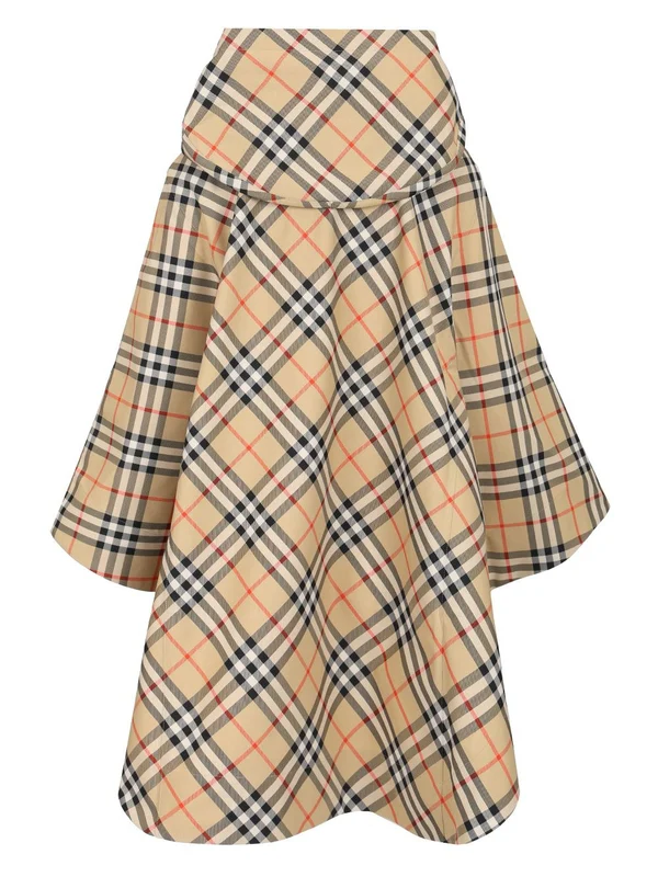 Packaway Check Pattern Cape - Image 2