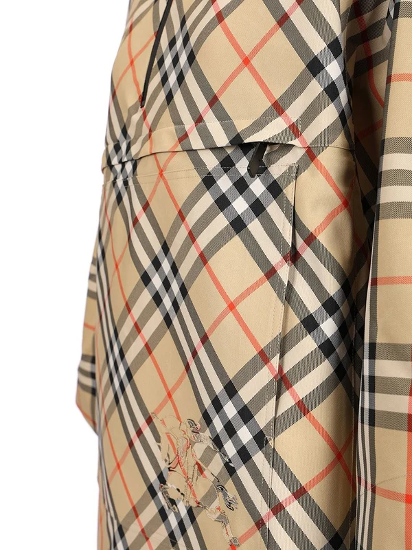 Packaway Check Pattern Cape - Image 5
