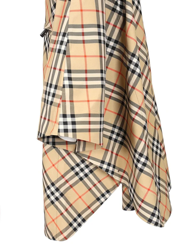 Packaway Check Pattern Cape - Image 7