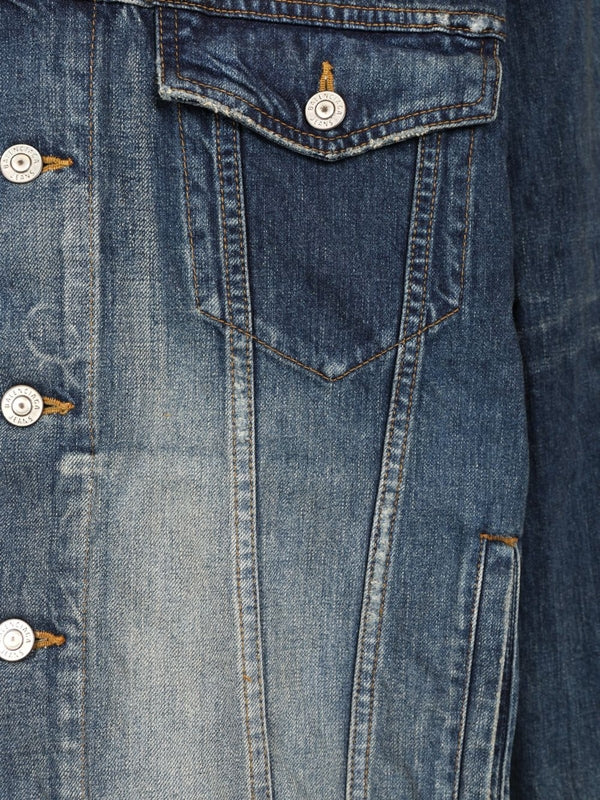 Back Logo Oversized Denim Jacket - Image 4