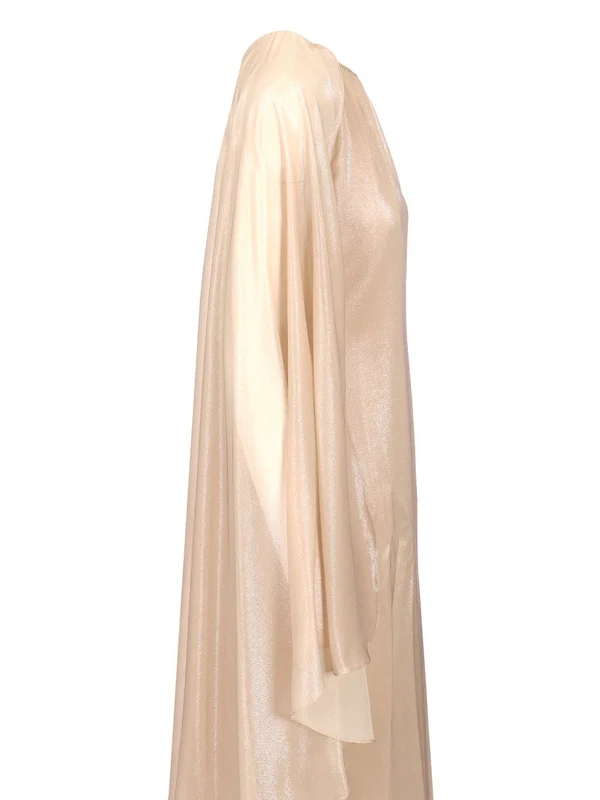 Evening Silk Long Dress - Image 5