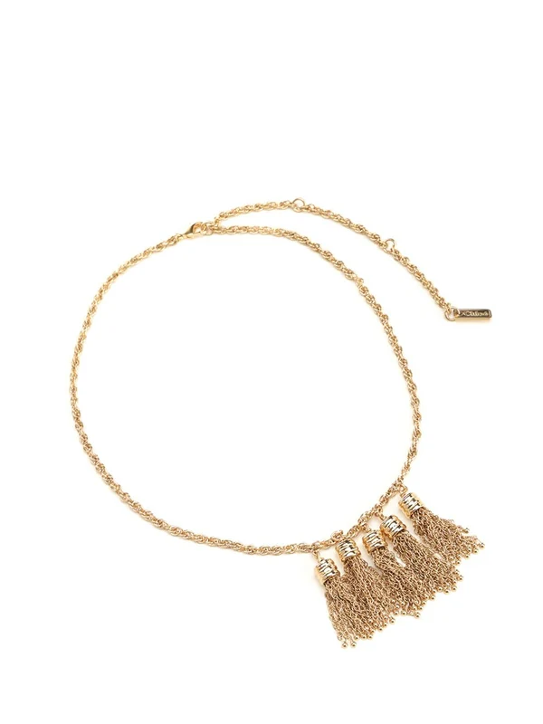Pompoms Tassel Decor Necklace - Image 2