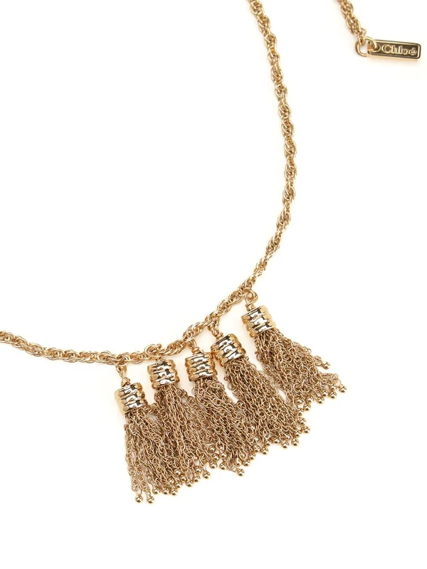 Pompoms Tassel Decor Necklace - Image 3