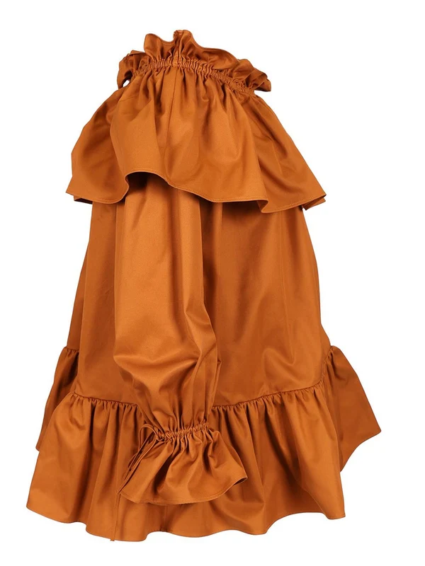 Off-shoulder Ruffle Decor Dress - Image 3