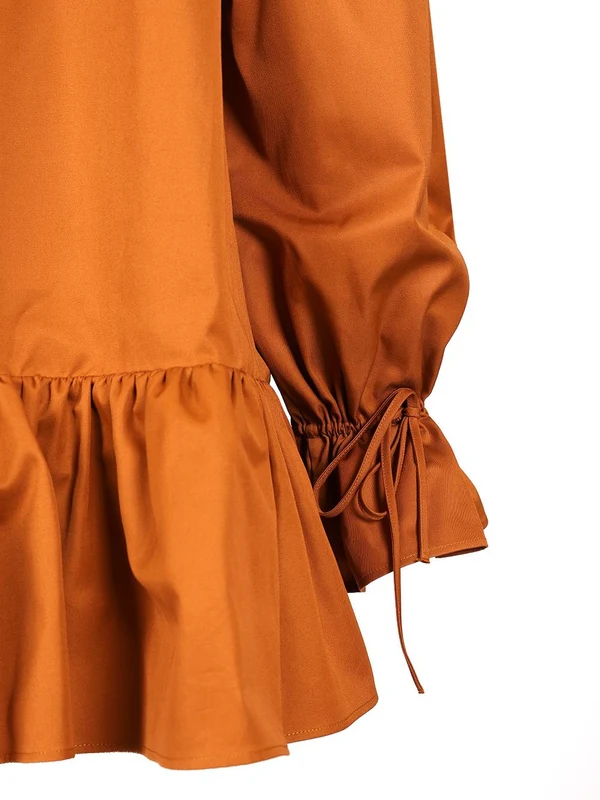Off-shoulder Ruffle Decor Dress - Image 4