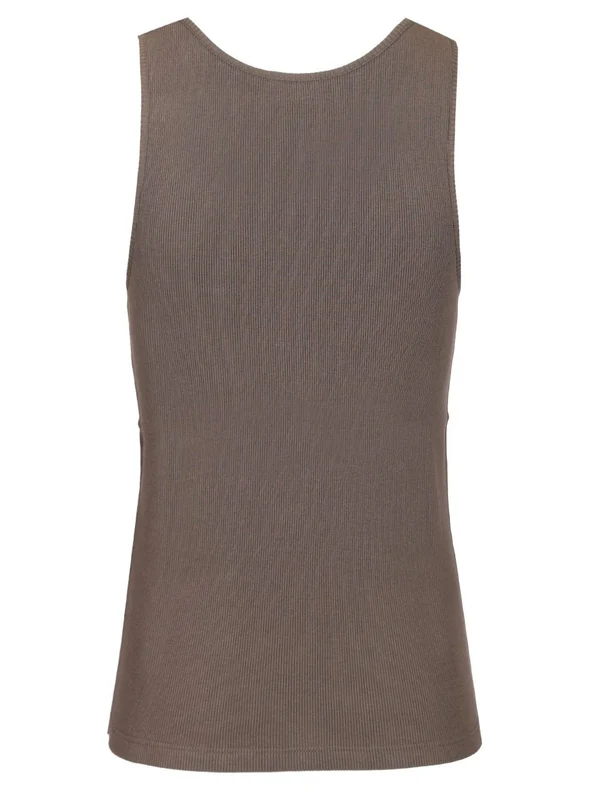 Slim-fit Rib Sleeveless Top - Image 2
