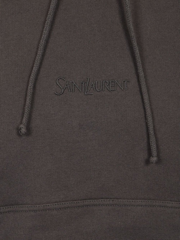 Embroidered Logo Cotton Hoodie - Image 4