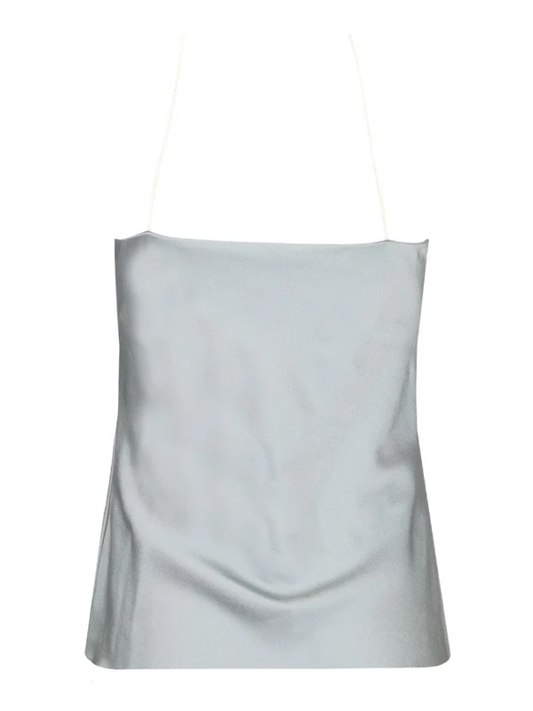 Lace Silk Sleeveless Top - Image 2