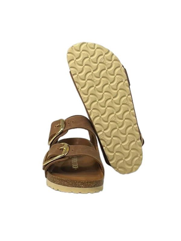 Milano Big Buckle Nubuck Leather Sandal - Image 3