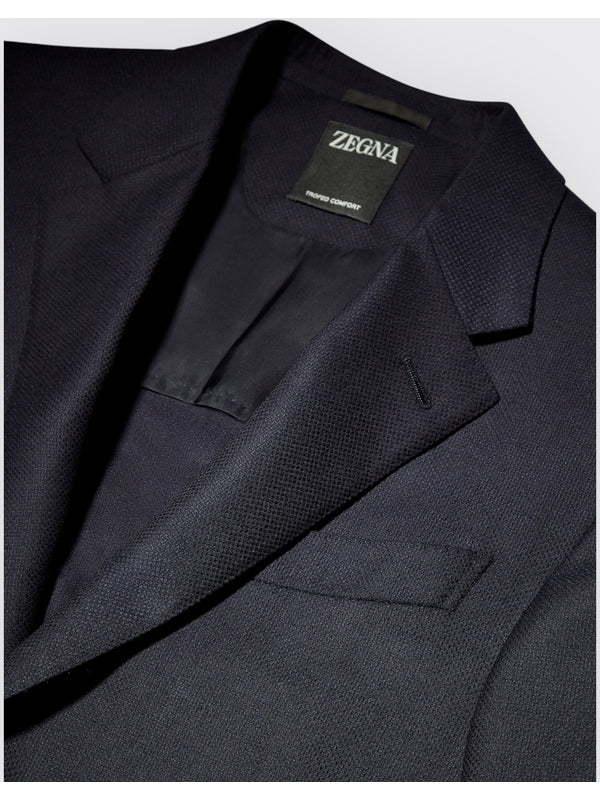 Single Wool Silk Tailored Jacket - Image 3