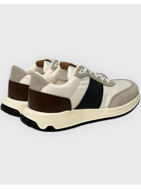 Suede Panel Low-top Sneakers - Image 2
