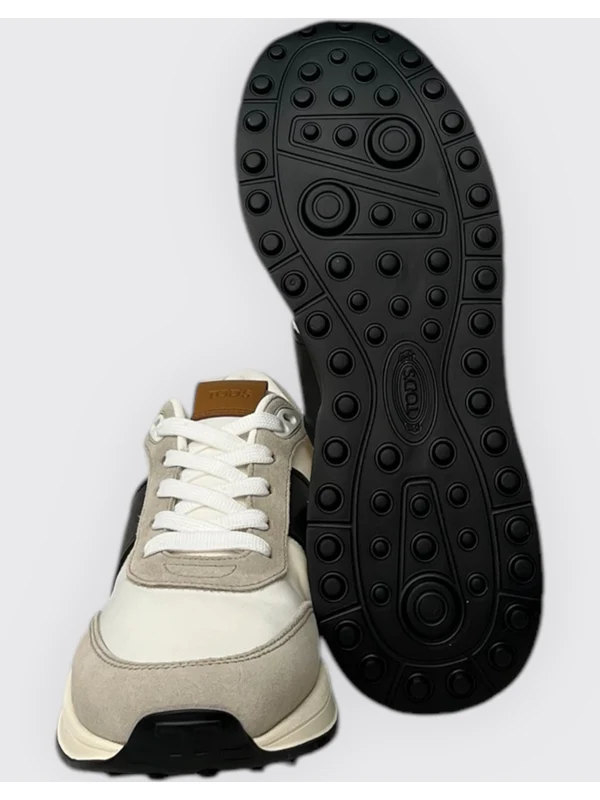 Suede Panel Low-top Sneakers - Image 3