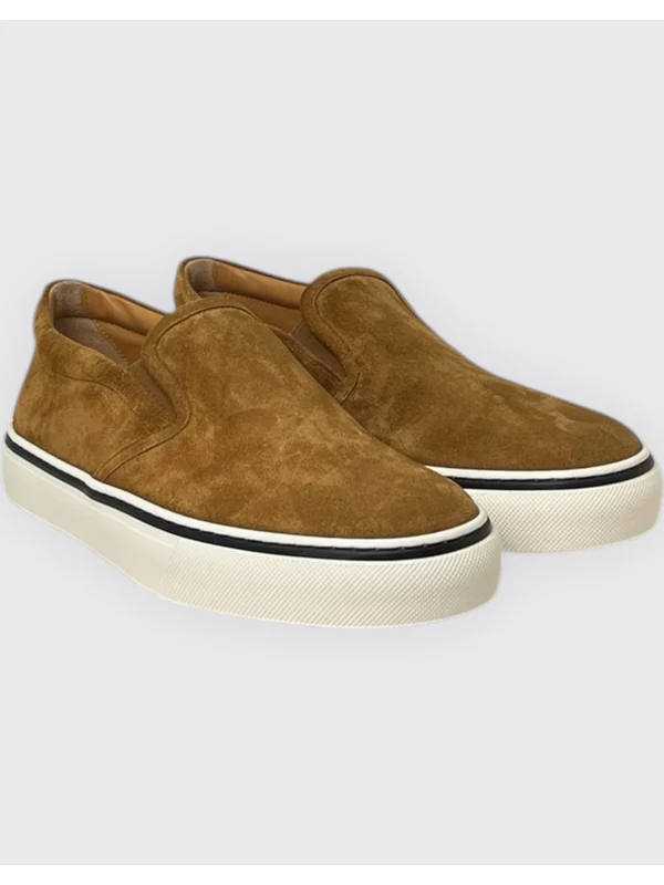 Suede Leather Slip-on Sneakers - Image 4