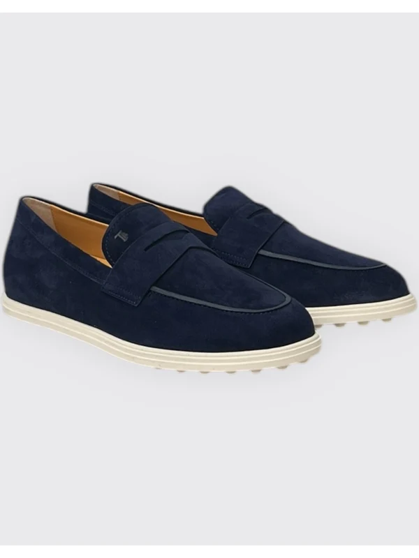 Logo Detail Suede Driving Shoes - Image 3