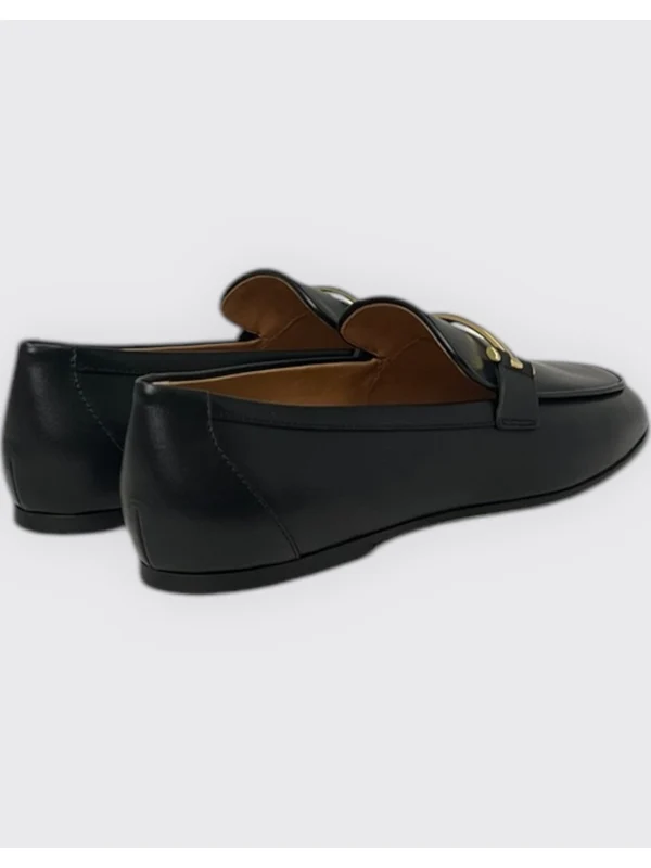 Metal Logo Leather Loafers - Image 2