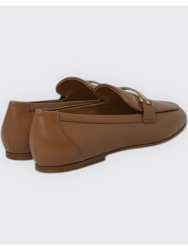Metal Logo Leather Loafers - Image 2